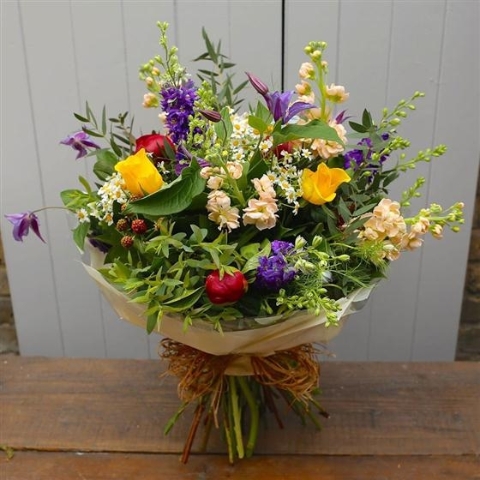 A Mrs Wilson Hand Tied Bouquet of Favourite Blooms