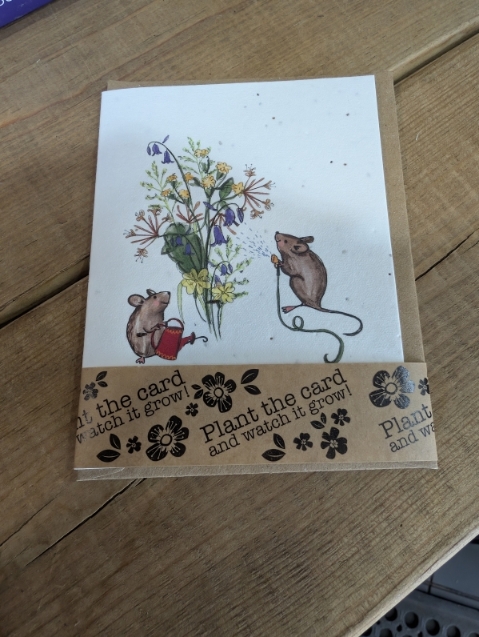 Hedgerow seeded card